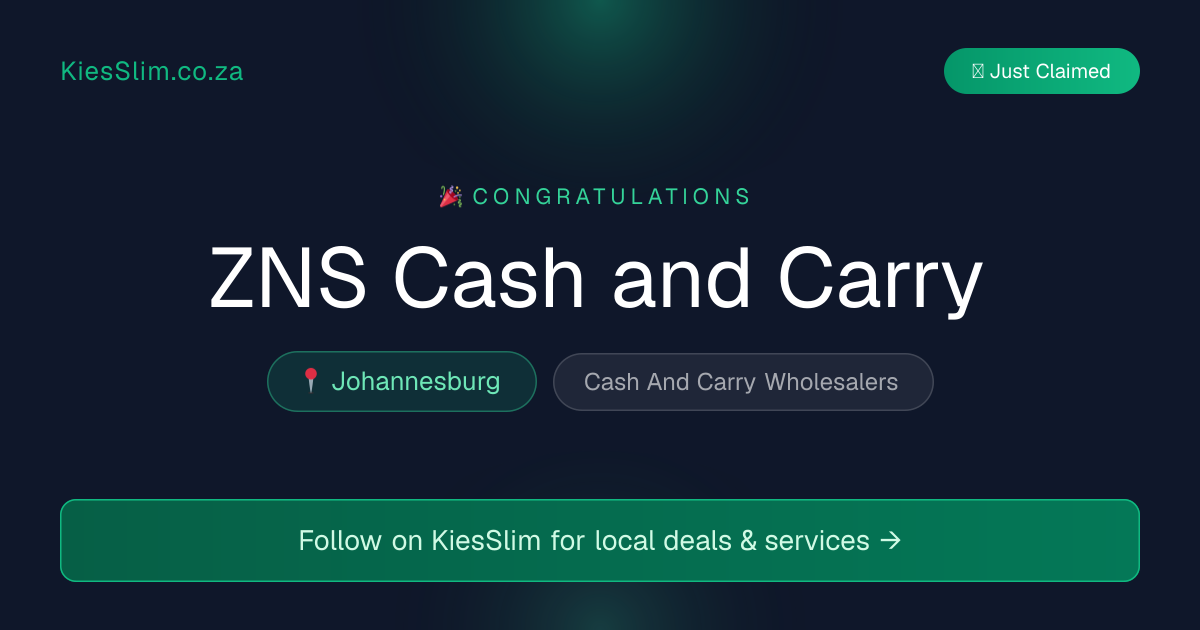 ZNS Cash and Carry