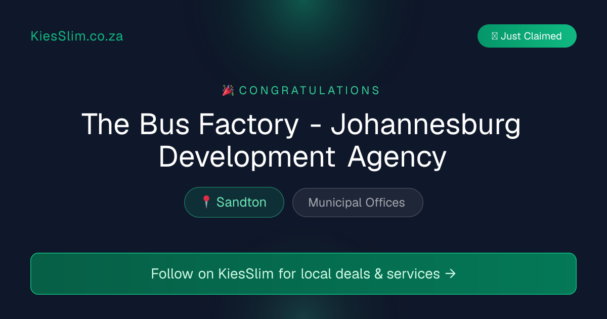 The Bus Factory - Johannesburg Development Agency