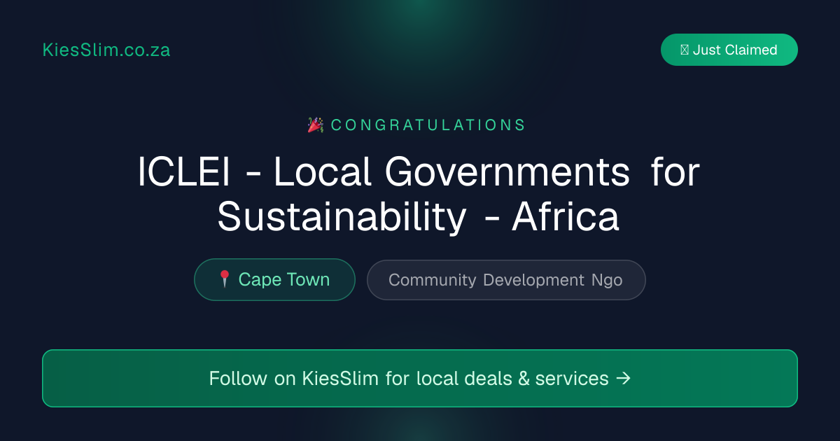 ICLEI - Local Governments for Sustainability - Africa