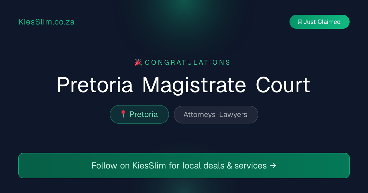 Pretoria Magistrate Court