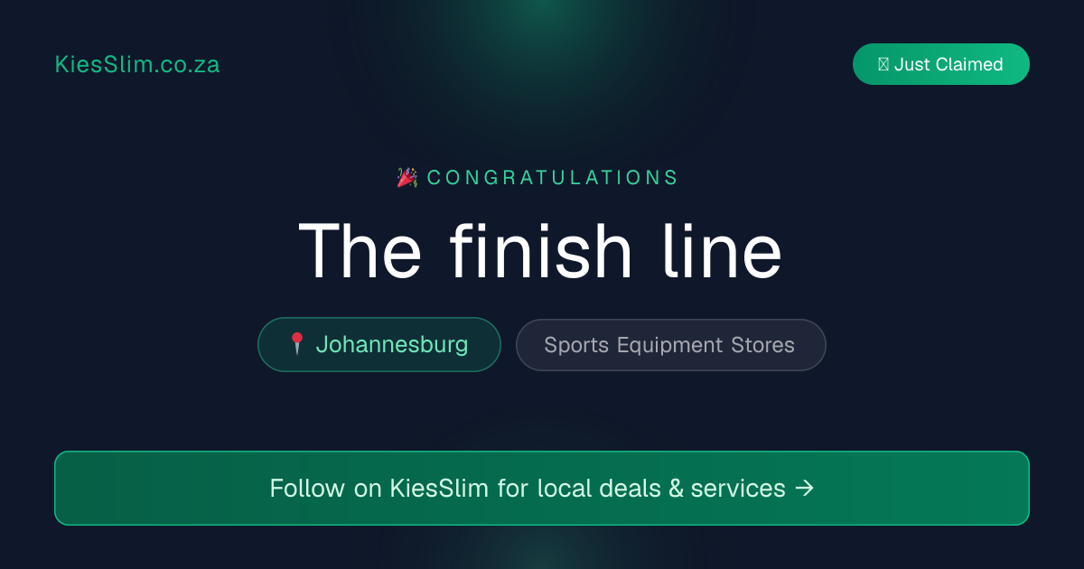 The finish line