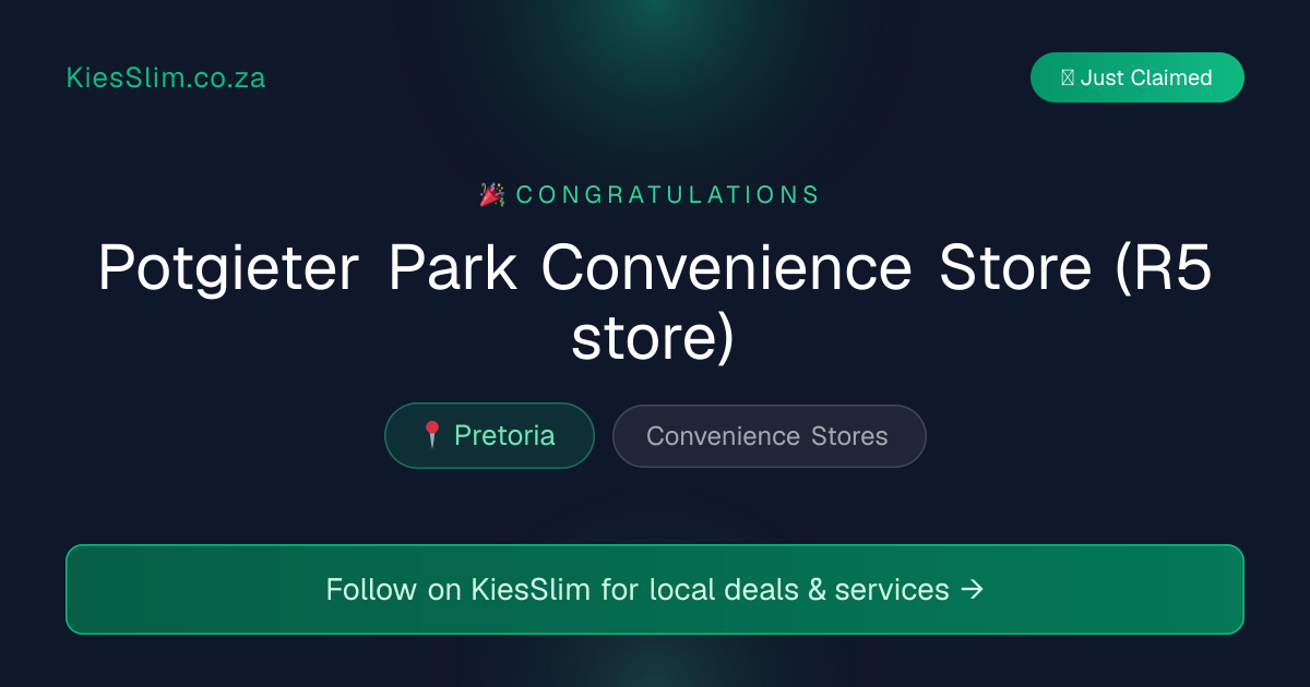 Potgieter Park Convenience Store (R5 store)