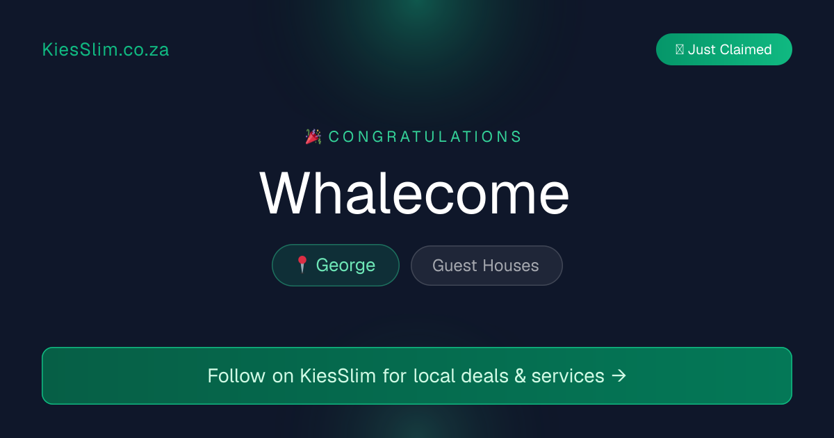 Whalecome