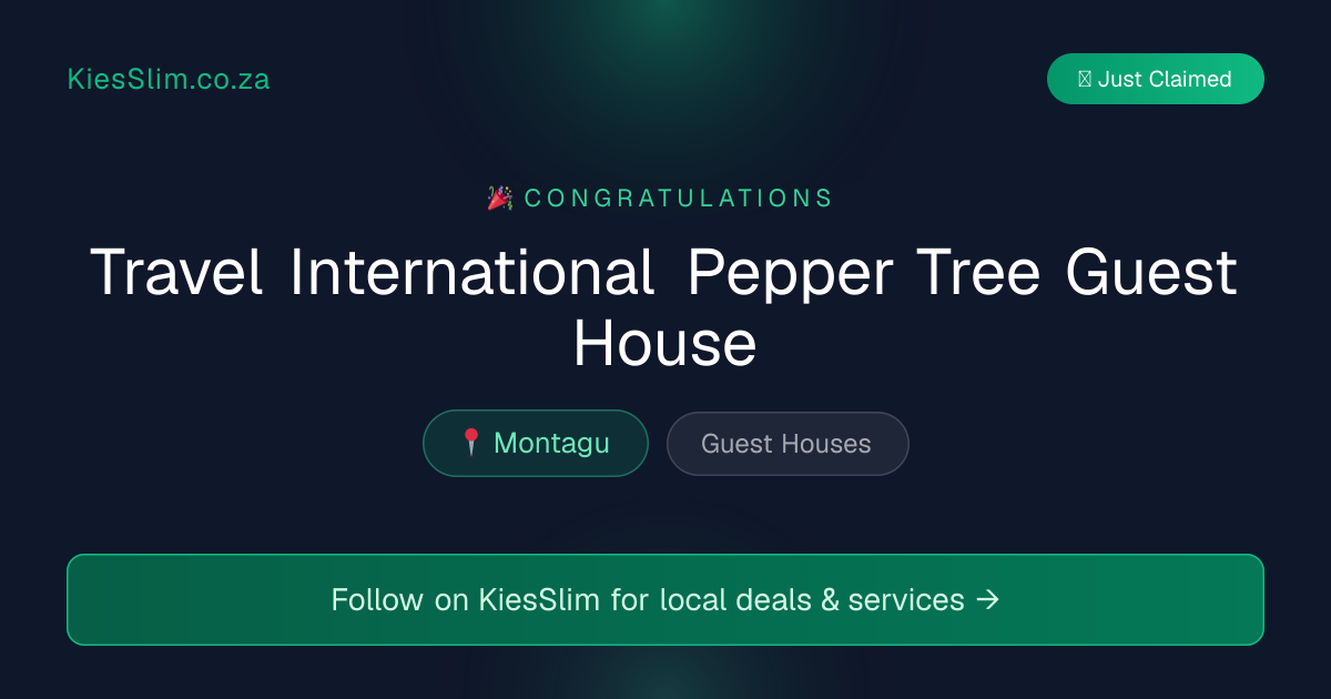 Travel International Pepper Tree Guest House