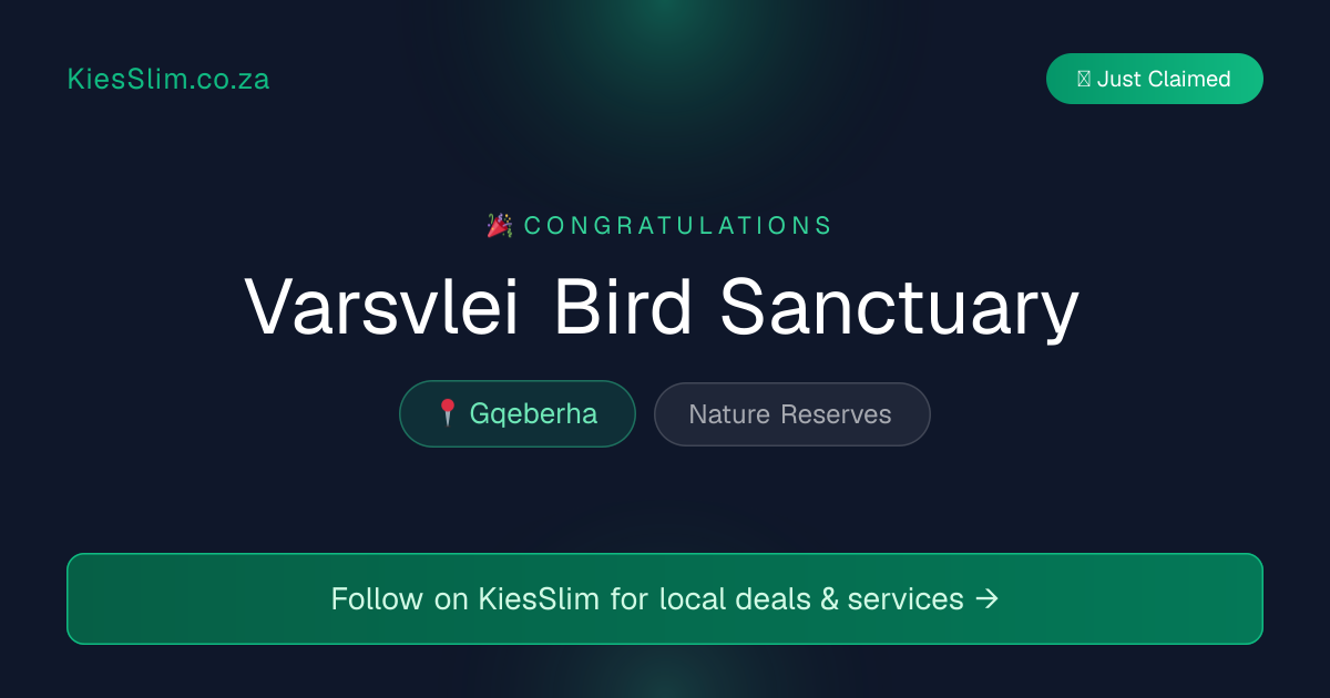 Varsvlei Bird Sanctuary