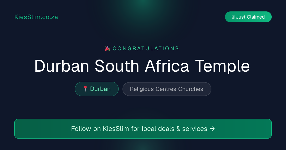 Durban South Africa Temple