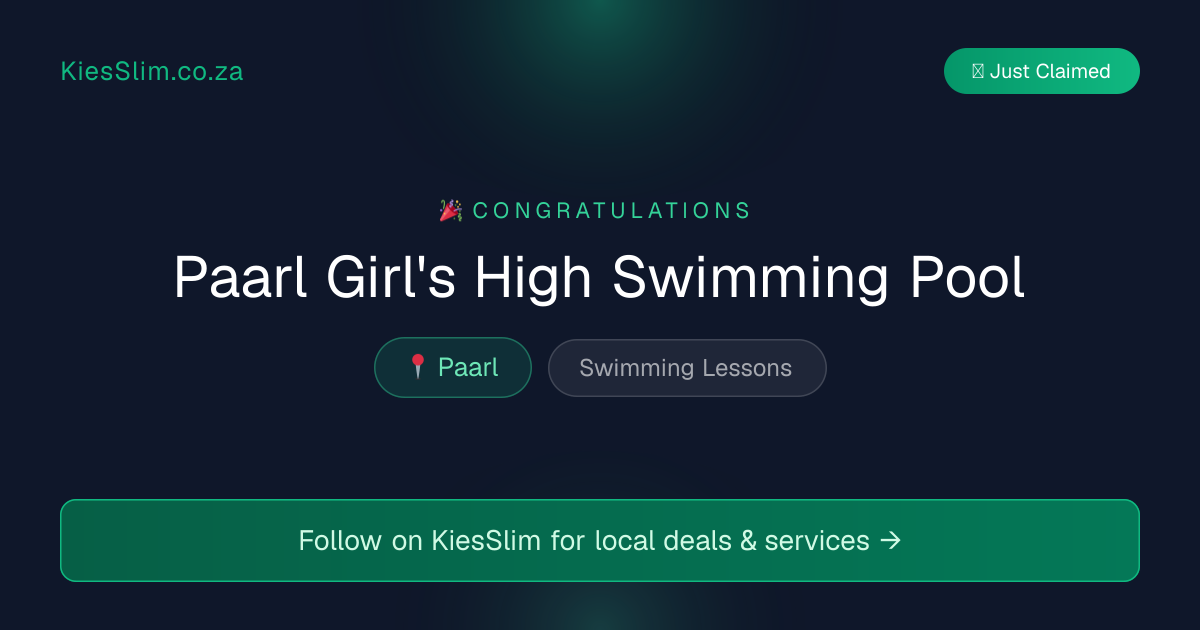 Paarl Girl's High Swimming Pool