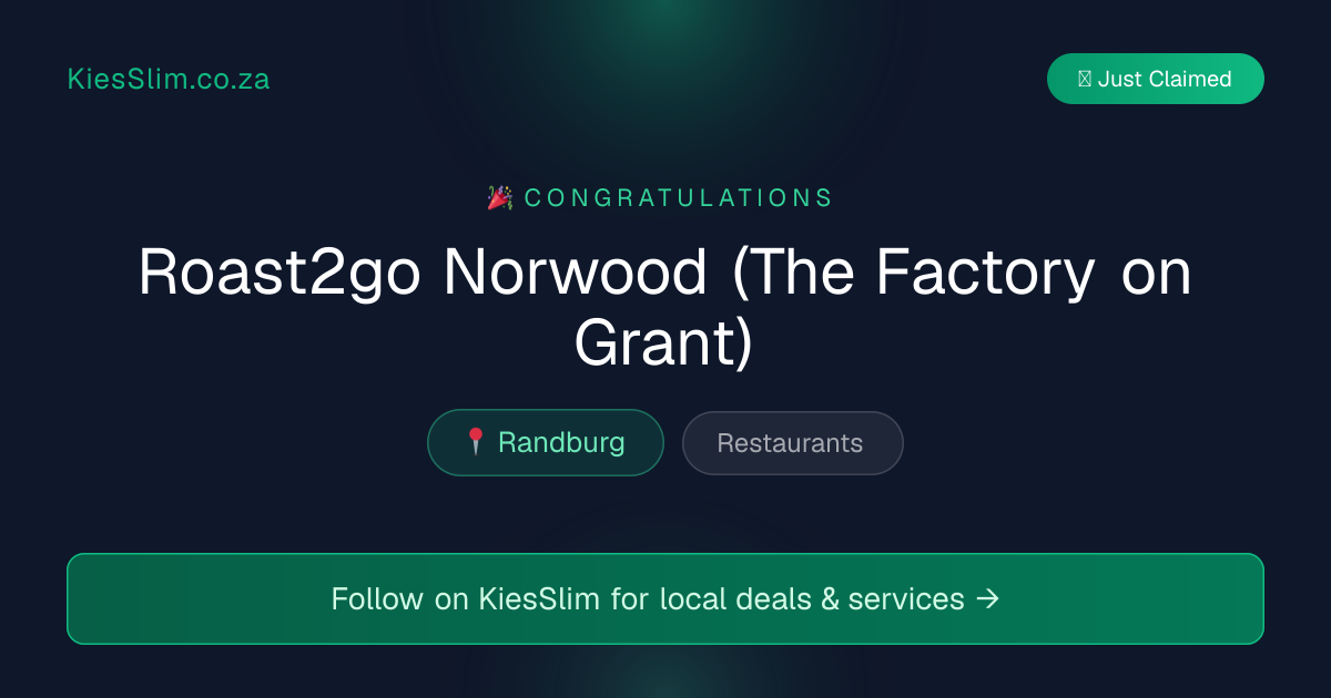 Roast2go Norwood (The Factory on Grant)