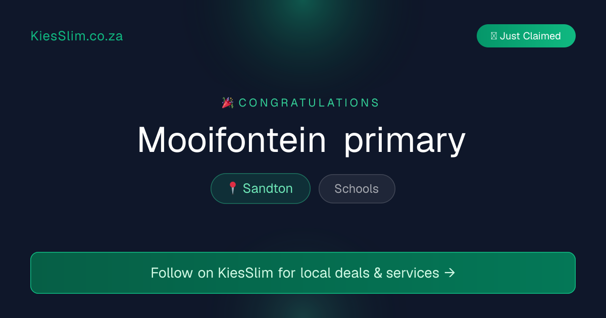 Mooifontein primary