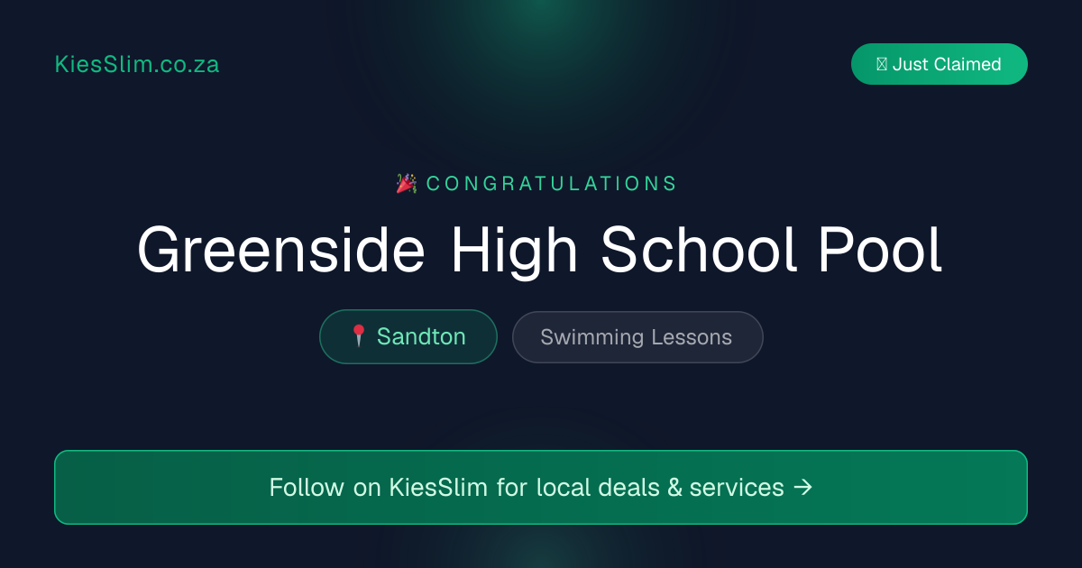 Greenside High School Pool
