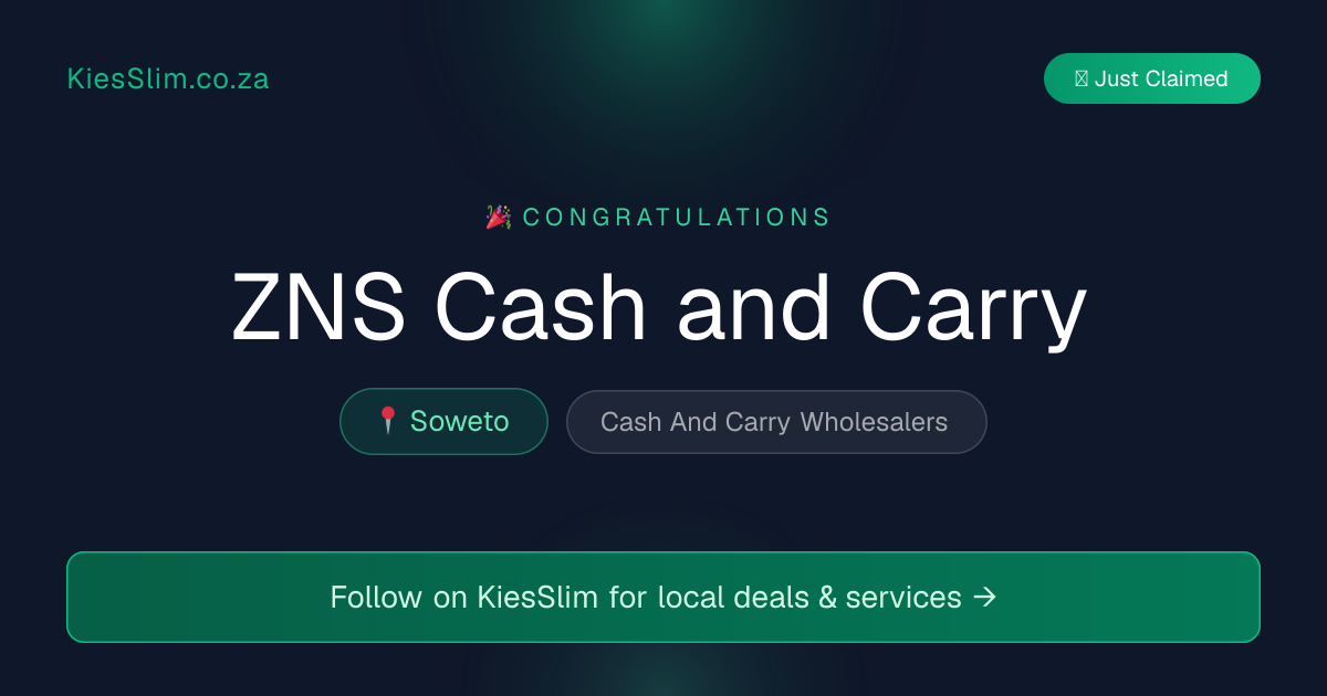 ZNS Cash and Carry