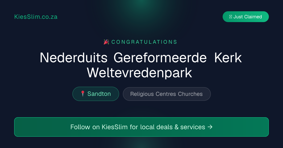 Nederduits Gereformeerde Kerk Weltevredenpark