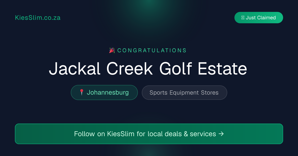 Jackal Creek Golf Estate