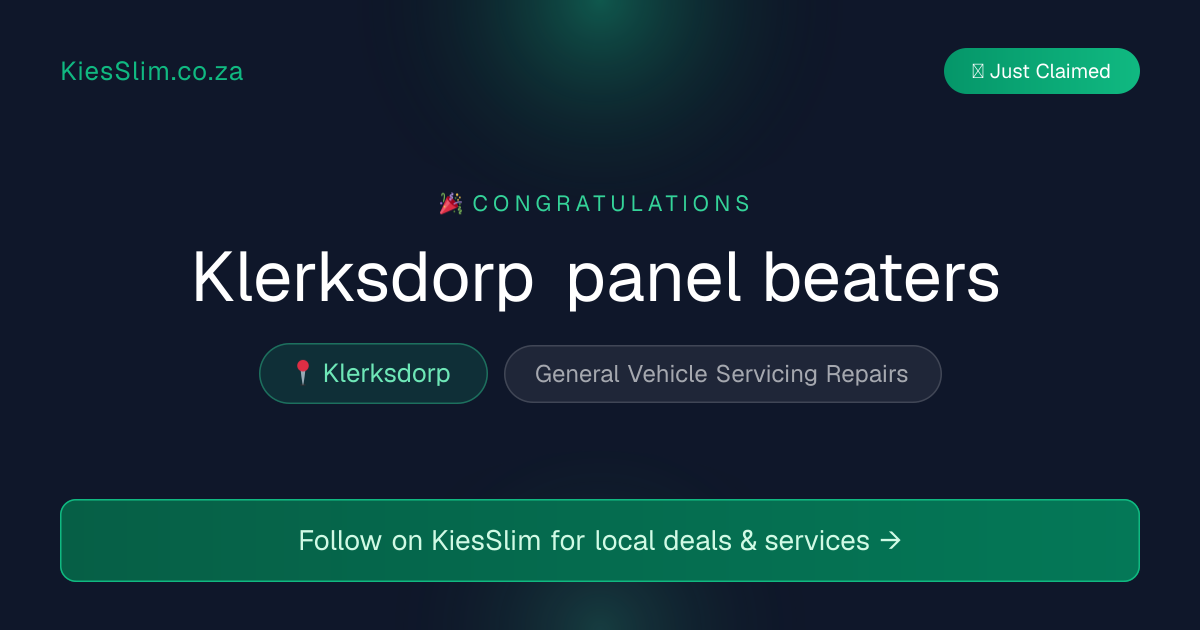 Klerksdorp panel beaters