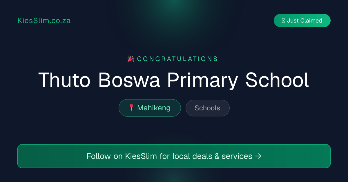 Thuto Boswa Primary School