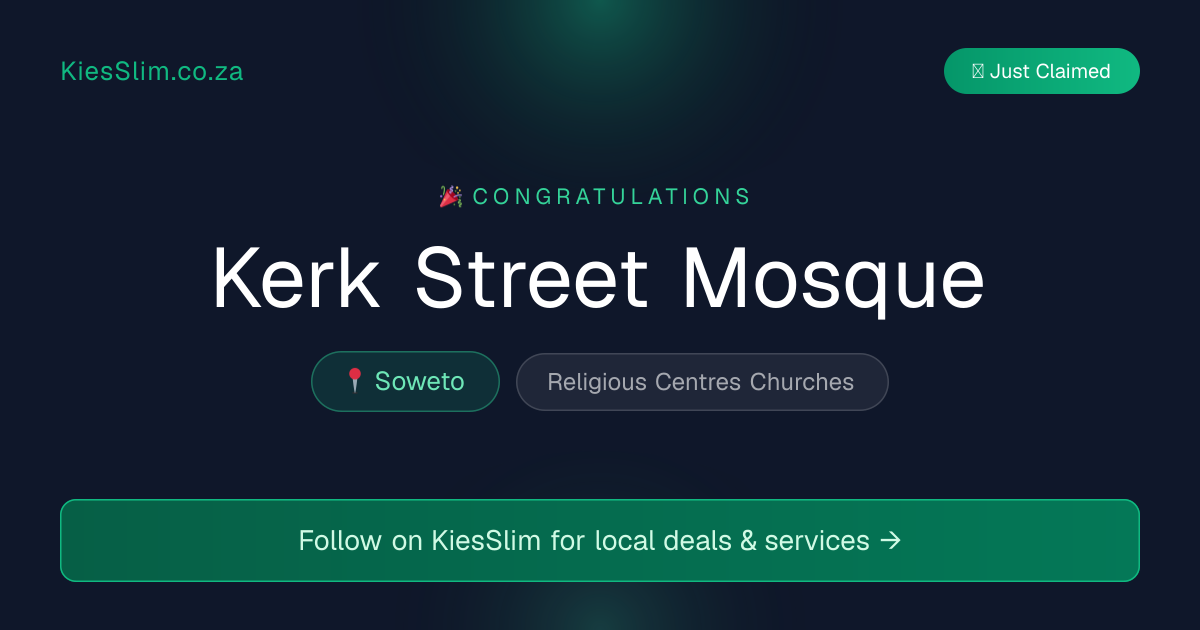 Kerk Street Mosque
