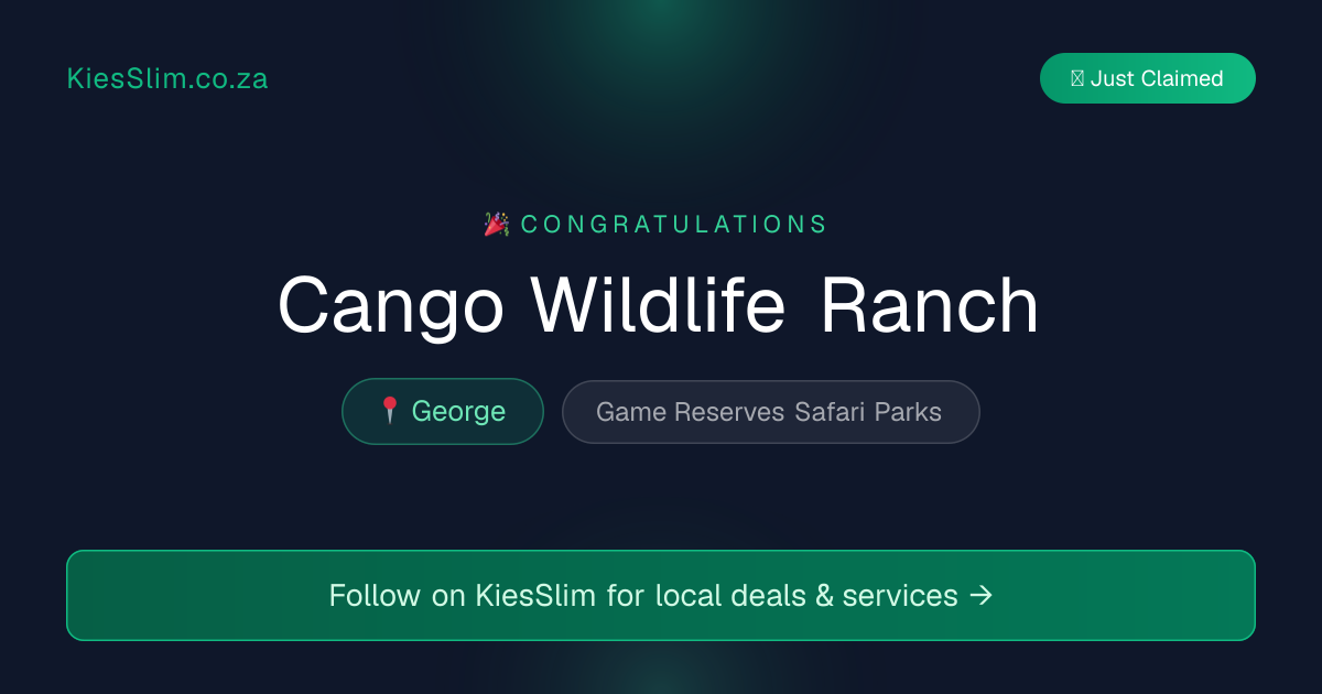 Cango Wildlife Ranch