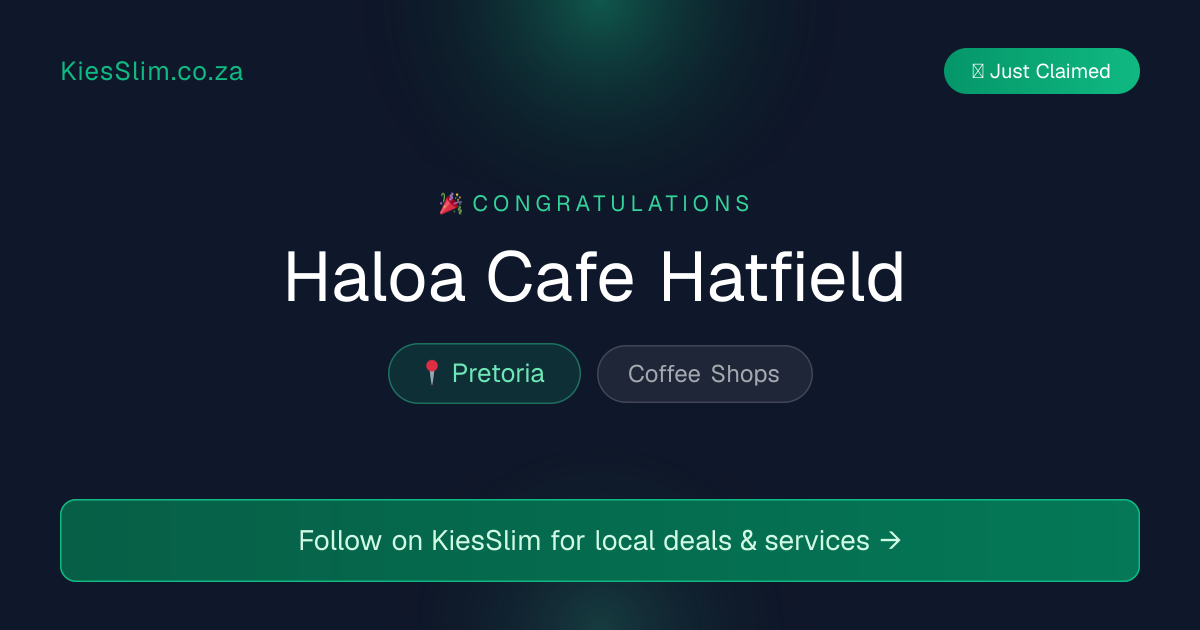 Haloa Cafe Hatfield