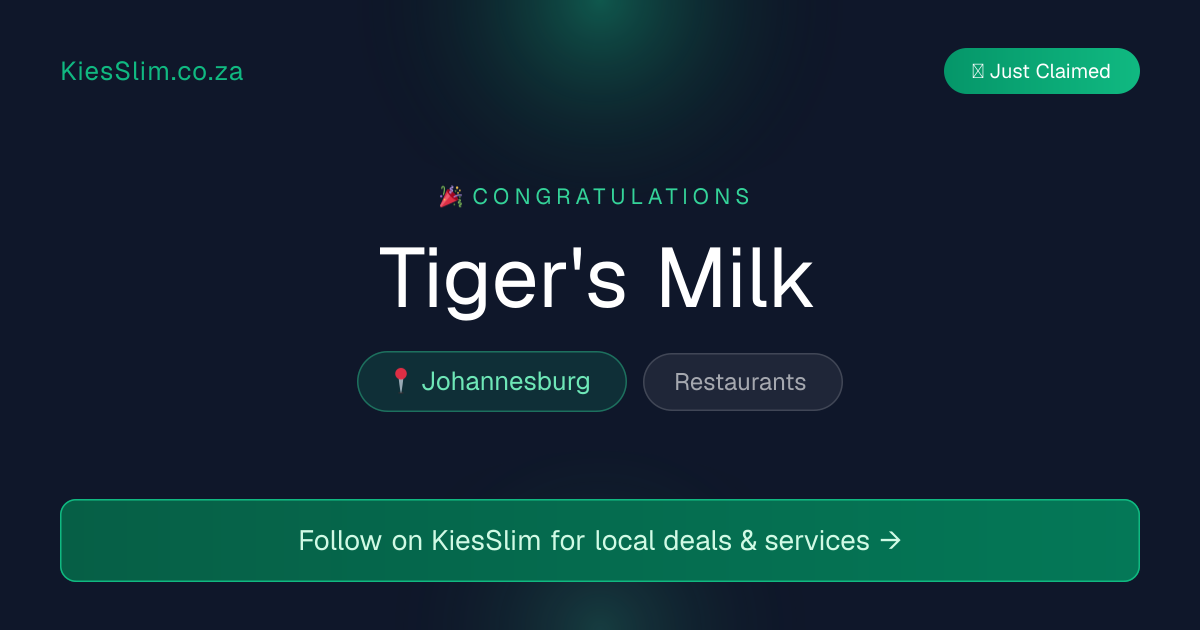 Tiger's Milk