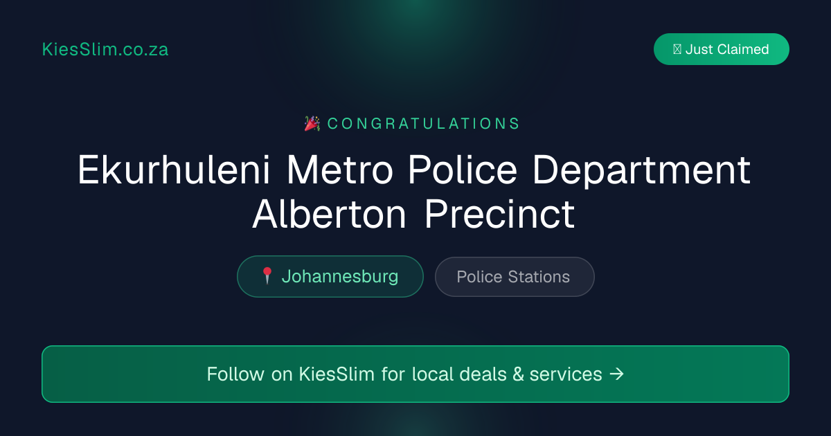 Ekurhuleni Metro Police Department Alberton Precinct
