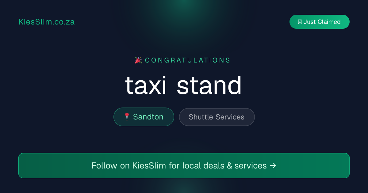 taxi stand