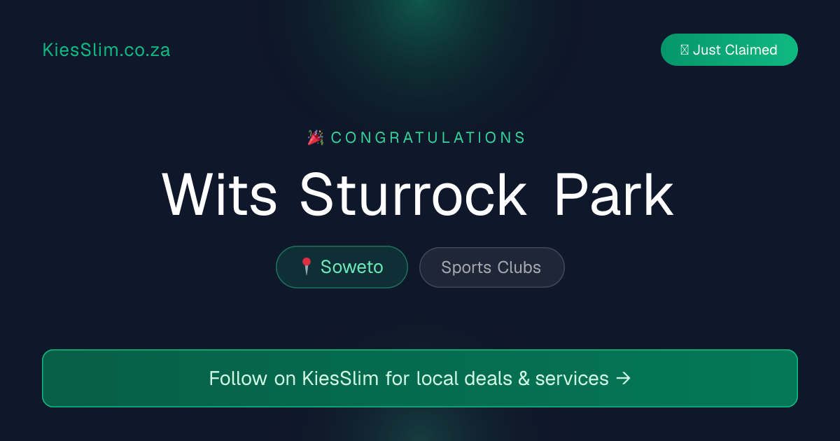 Wits Sturrock Park