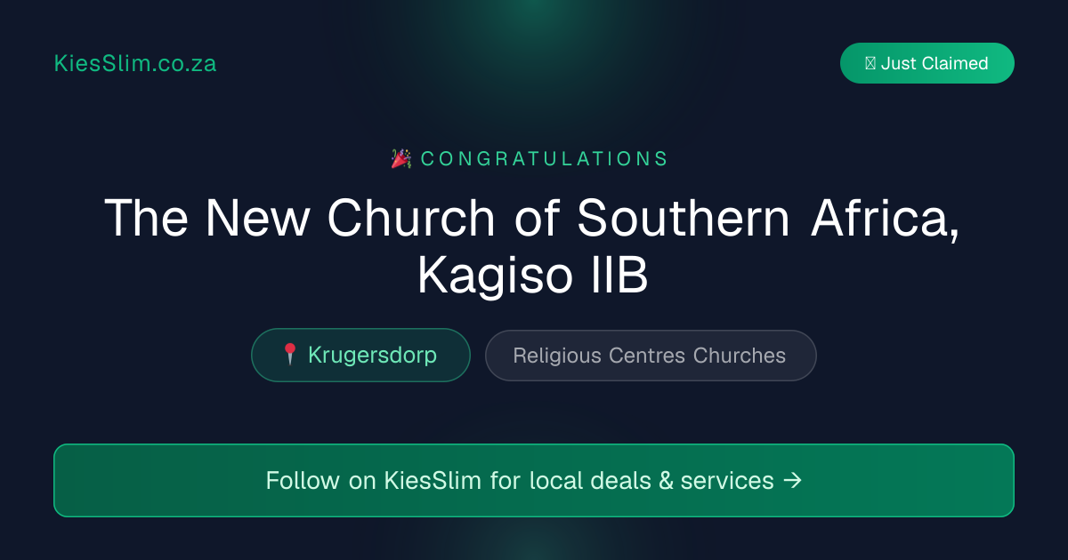 The New Church of Southern Africa, Kagiso IIB