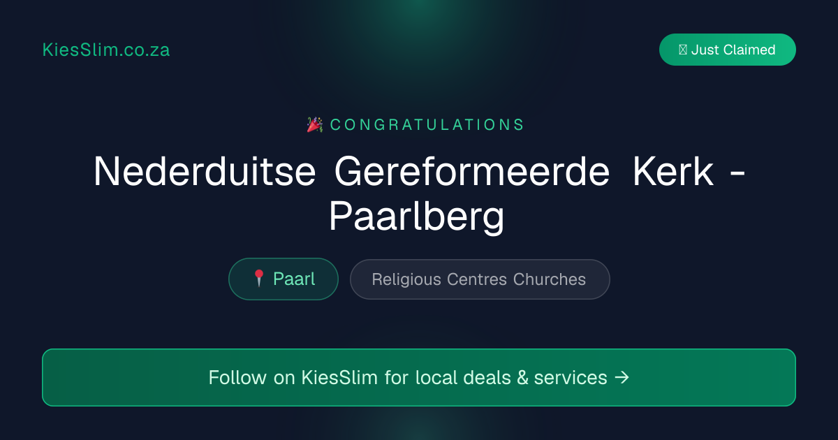 Nederduitse Gereformeerde Kerk - Paarlberg