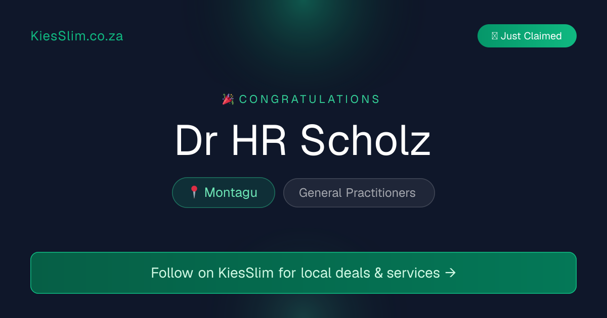 Dr HR Scholz
