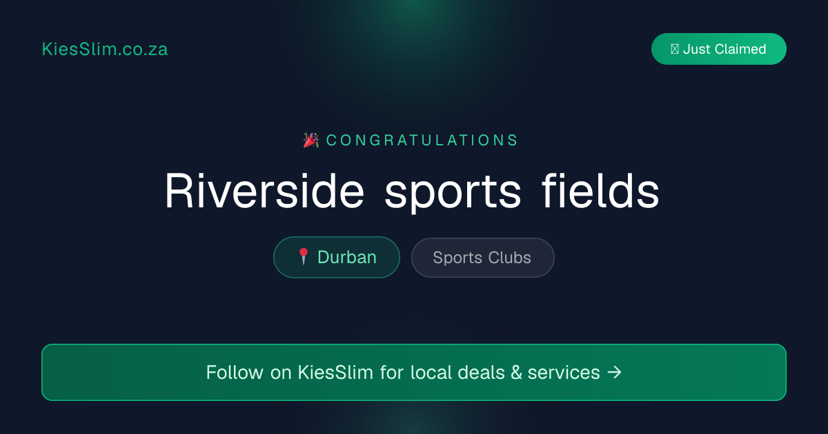 Riverside sports fields