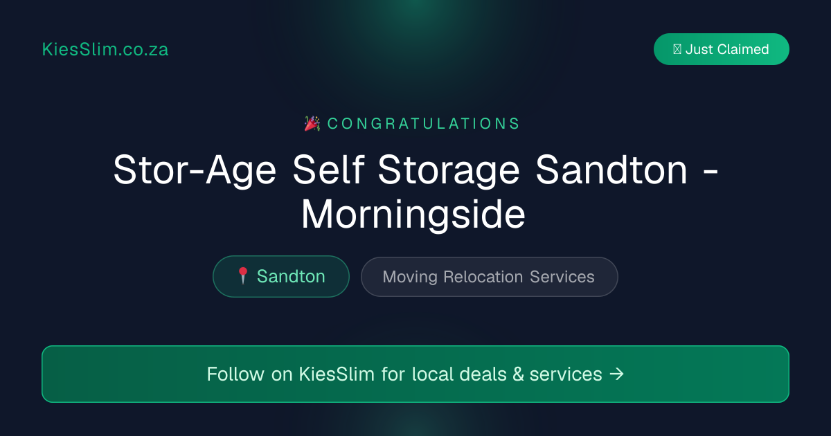 Stor-Age Self Storage Sandton - Morningside