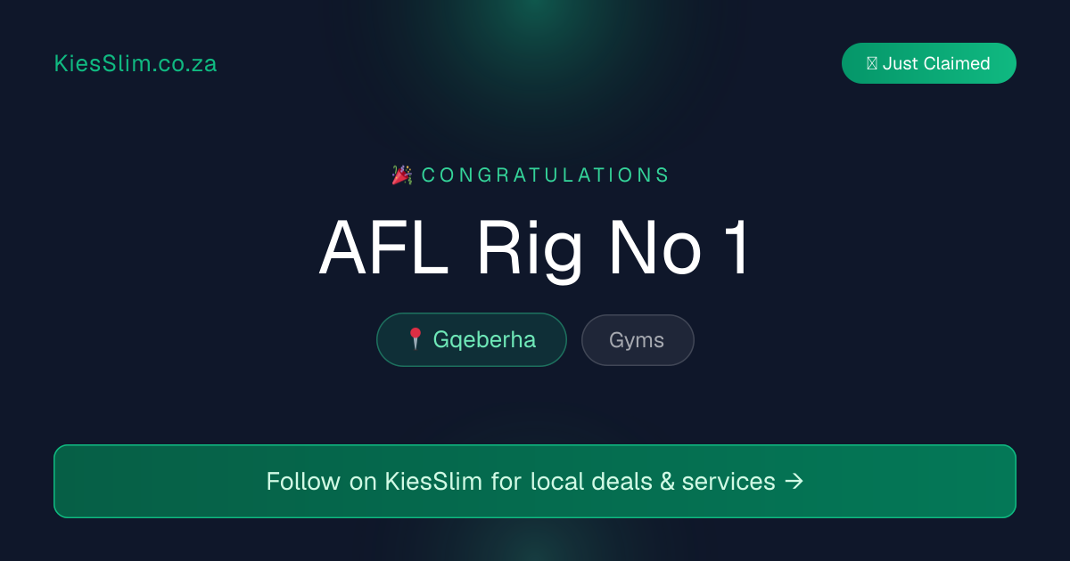 AFL Rig No 1