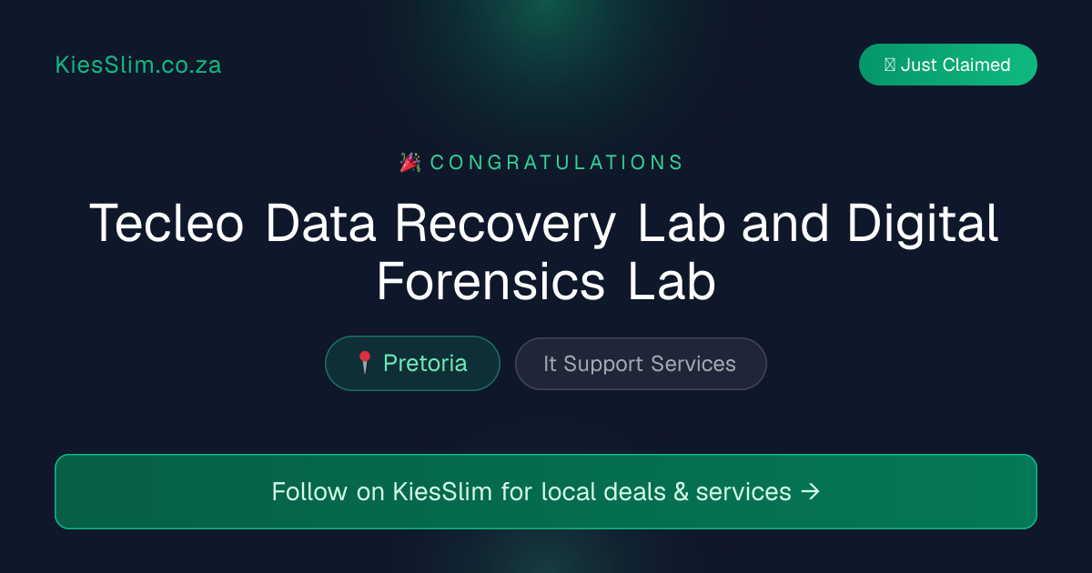 Tecleo Data Recovery Lab and Digital Forensics Lab