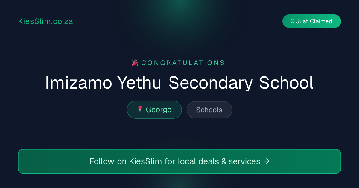 Imizamo Yethu Secondary School