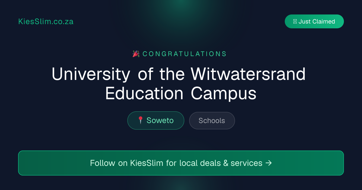 University of the Witwatersrand Education Campus