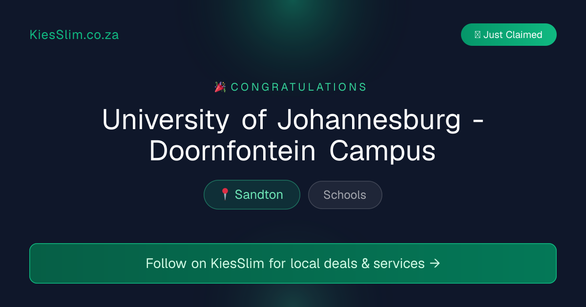 University of Johannesburg - Doornfontein Campus