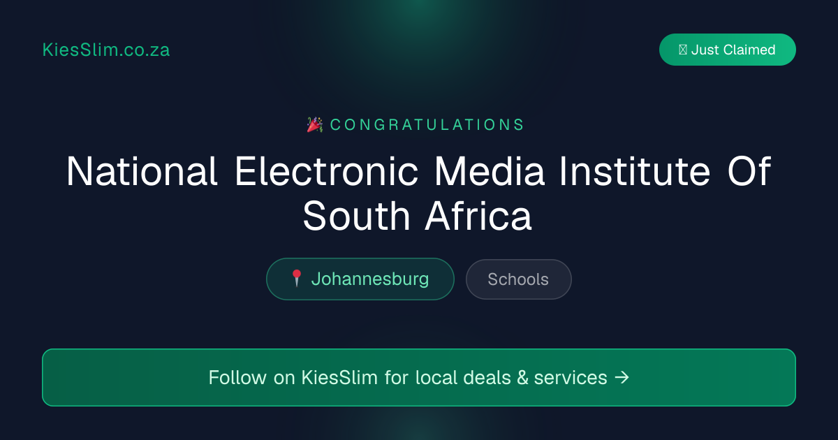 National Electronic Media Institute Of South Africa