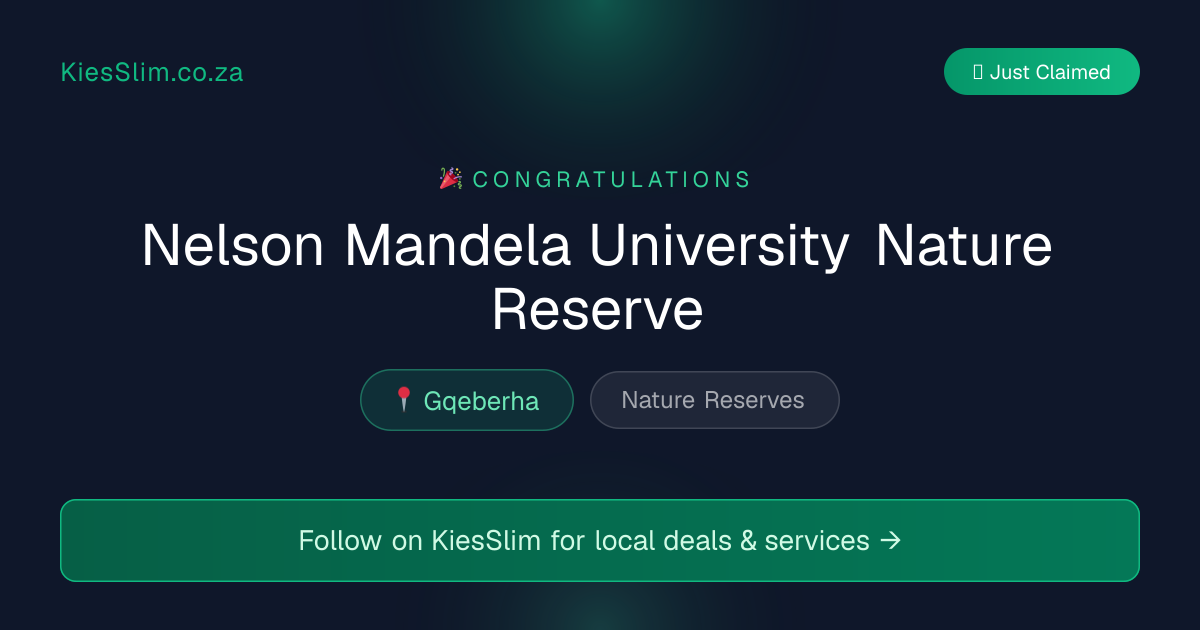 Nelson Mandela University Nature Reserve