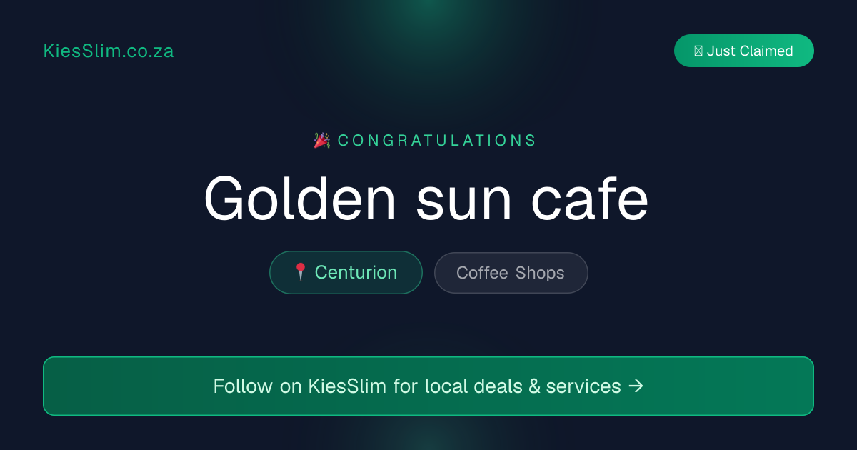 Golden sun cafe