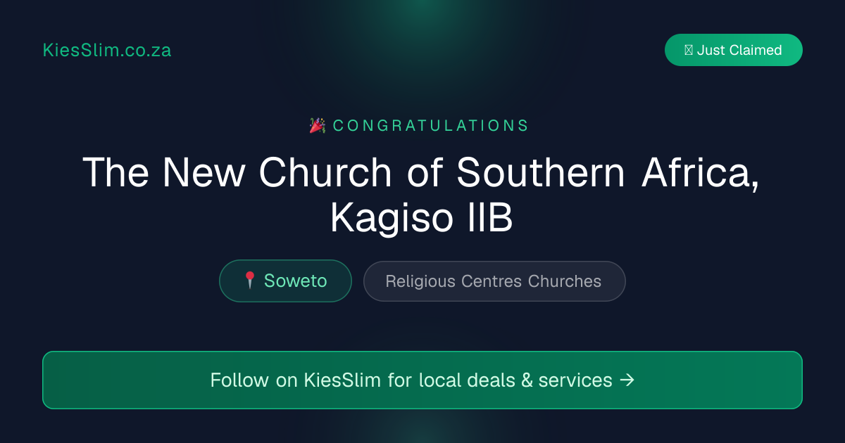 The New Church of Southern Africa, Kagiso IIB