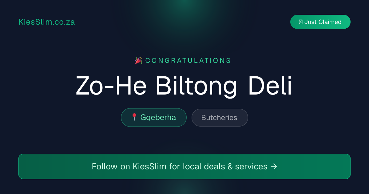 Zo-He Biltong Deli