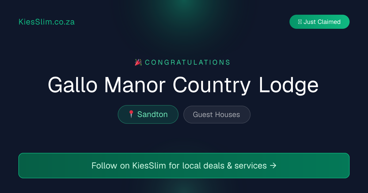 Gallo Manor Country Lodge