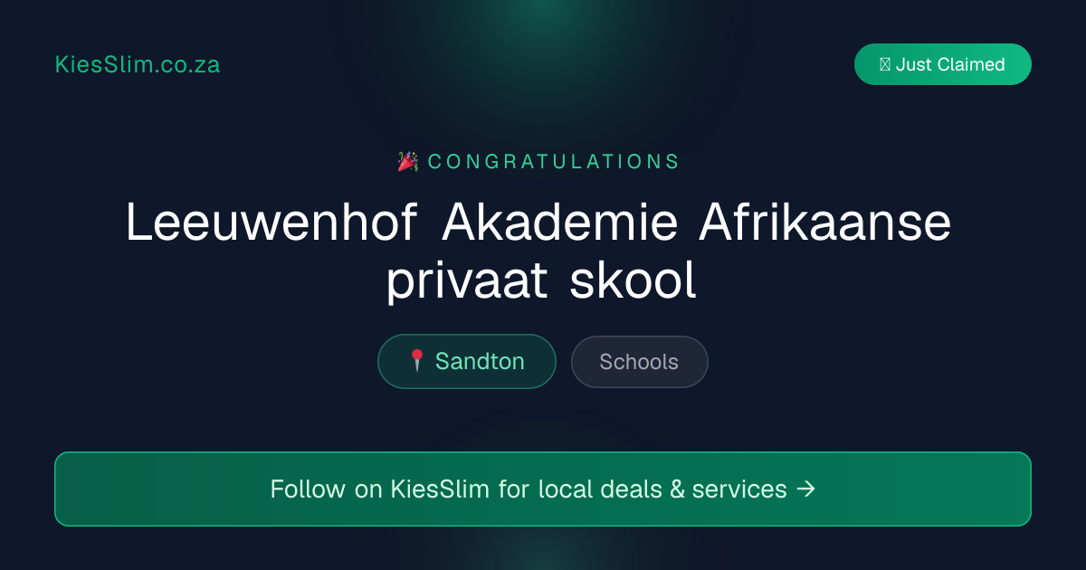 Leeuwenhof Akademie Afrikaanse privaat skool