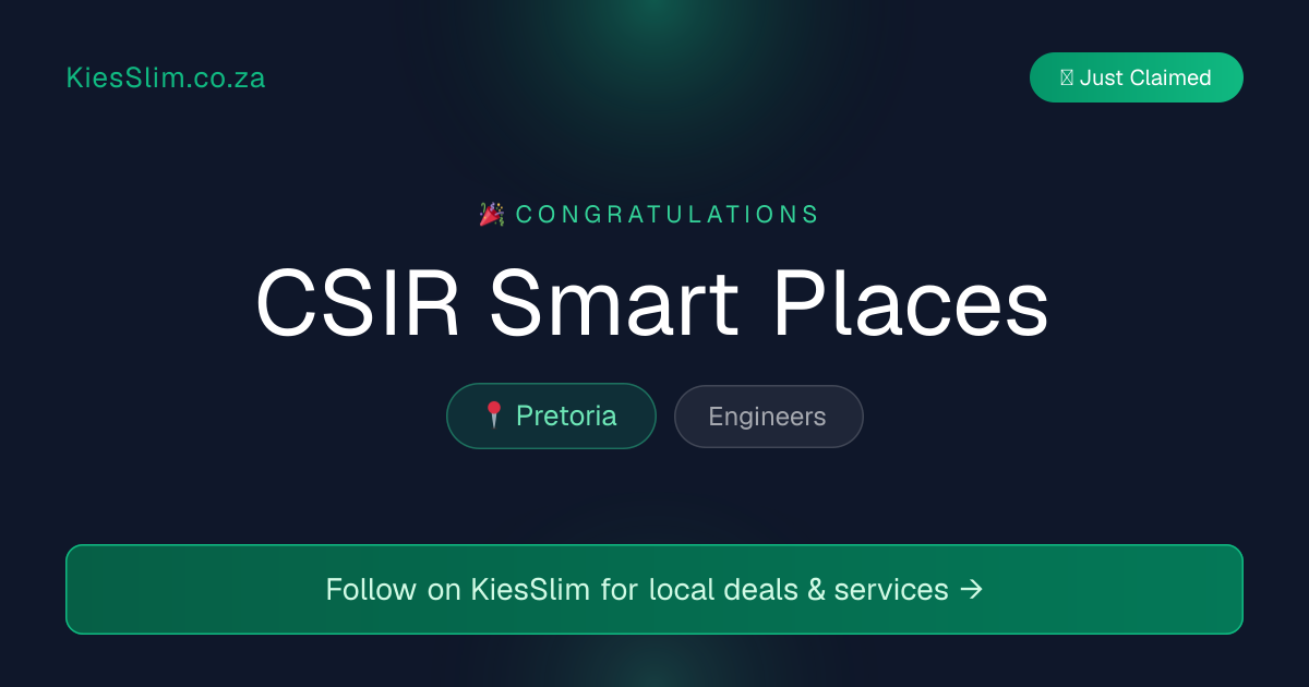 CSIR Smart Places