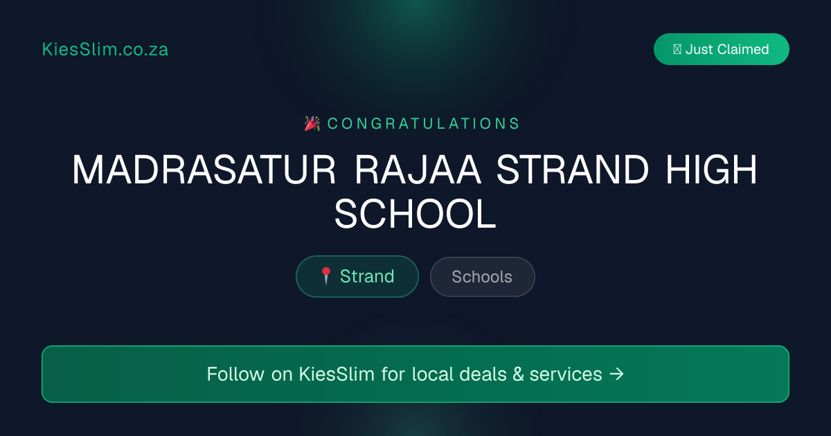 MADRASATUR RAJAA STRAND HIGH SCHOOL