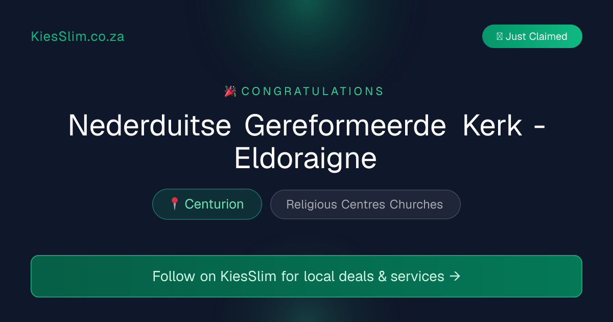 Nederduitse Gereformeerde Kerk - Eldoraigne