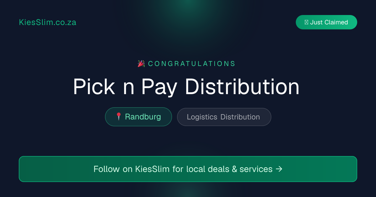 Pick n Pay Distribution
