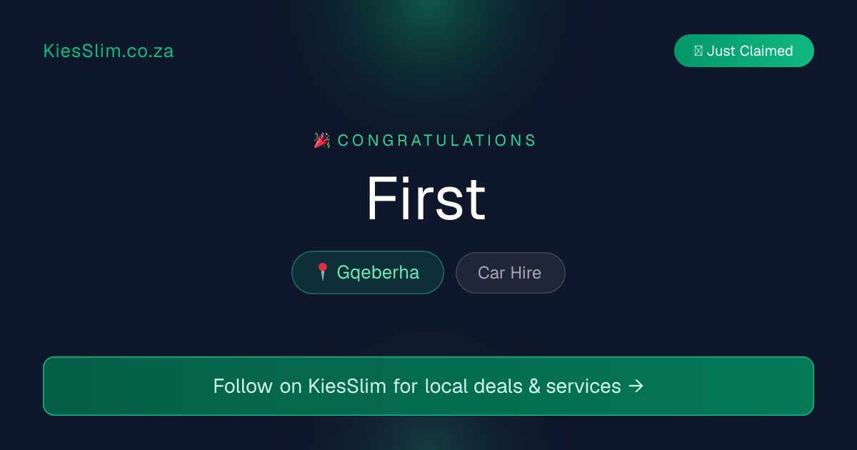 First