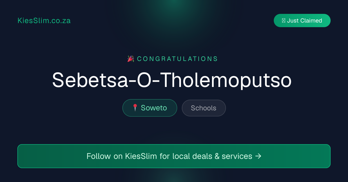Sebetsa-O-Tholemoputso