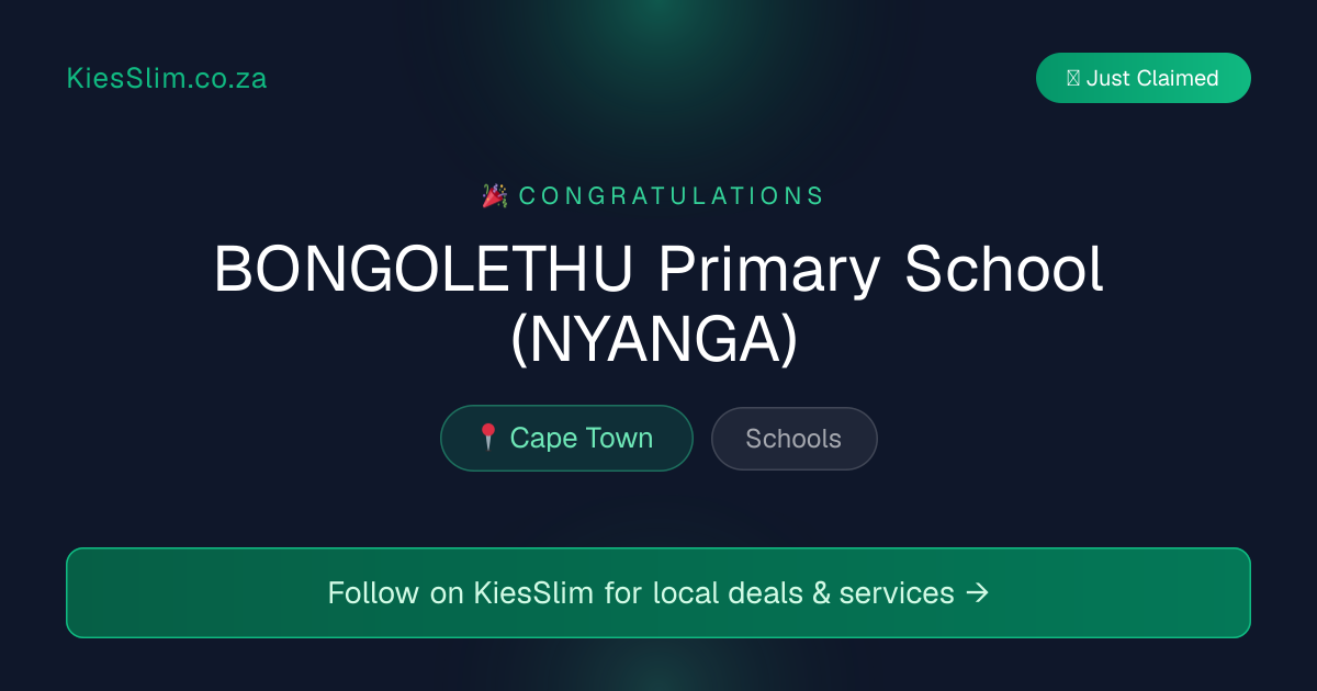 BONGOLETHU Primary School (NYANGA)